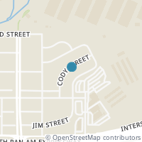 Map location of 1502 Cody St, San Antonio TX 78208