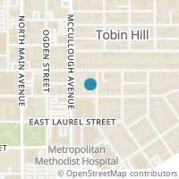 Map location of 319 E Evergreen St, San Antonio TX 78212