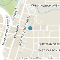 Map location of 934 E JOSEPHINE ST, San Antonio, TX 78208