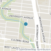 Map location of 109 Harvard Terrace, San Antonio, TX 78201