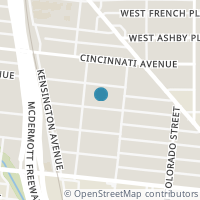 Map location of 123 Yale Ave, San Antonio TX 78201