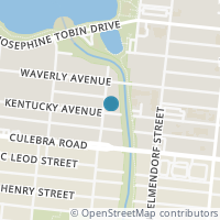Map location of 1802 N Hamilton St, San Antonio TX 78201
