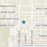 Map location of 915 Ogden St, San Antonio TX 78212