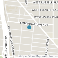 Map location of 209 University Ave, San Antonio TX 78201