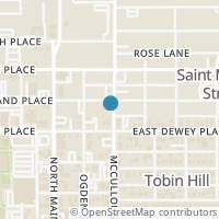 Map location of 224 E Courtland Pl, San Antonio TX 78212