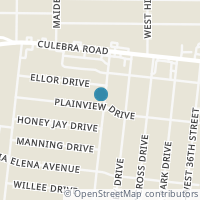 Map location of 803 Plainview Dr, San Antonio TX 78228