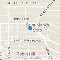Map location of 515 E Courtland Pl, San Antonio TX 78212