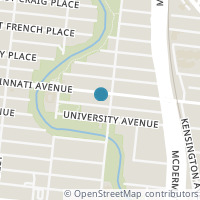 Map location of 610 Cincinnati Ave, San Antonio TX 78201