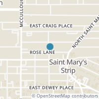 Map location of 830 Gillespie St, San Antonio, TX 78212