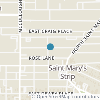 Map location of 302 E French Pl, San Antonio TX 78212