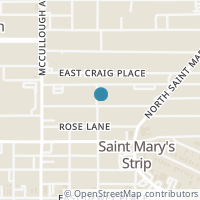 Map location of 303 E French Pl, San Antonio TX 78212