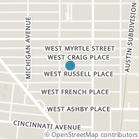 Map location of 1139 W RUSSELL PL, San Antonio, TX 78201