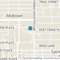 Map location of 136 E Craig Pl, San Antonio TX 78212