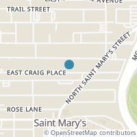 Map location of 343 E Craig Pl, San Antonio TX 78212