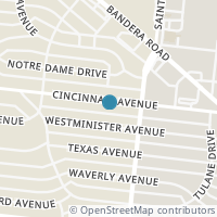 Map location of 2416 CINCINNATI AVE, San Antonio, TX 78228