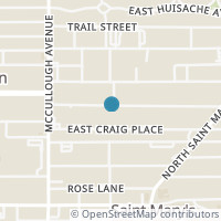 Map location of 258 E WOODLAWN AVE, San Antonio, TX 78212