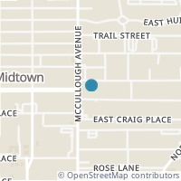 Map location of 2420 Mccullough Ave #123, San Antonio TX 78212