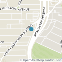 Map location of 910 & 914 E MISTLETOE AVE, San Antonio, TX 78212