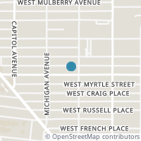 Map location of 1015 W WOODLAWN AVE, San Antonio, TX 78201