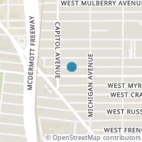 Map location of 1127 W Woodlawn Ave, San Antonio TX 78201