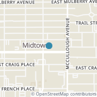 Map location of 109 E WOODLAWN AVE, San Antonio, TX 78212