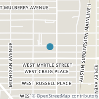 Map location of 914 W Mistletoe Ave, San Antonio TX 78201