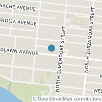 Map location of 1819 W Woodlawn Ave, San Antonio, TX 78201