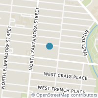 Map location of 1618 W Mistletoe Ave, San Antonio TX 78201