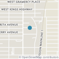 Map location of 822 W Agarita Ave, San Antonio TX 78212