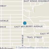Map location of 229 E Mulberry Ave #1, San Antonio TX 78212
