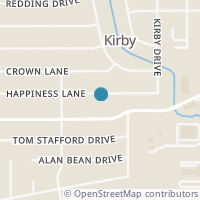 Map location of 5314 Happiness St, San Antonio, TX 78219