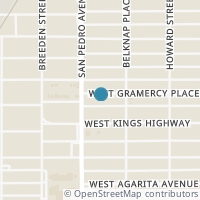 Map location of 326 W Gramercy Pl, San Antonio TX 78212
