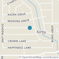 Map location of 5234 Cinderella St, Kirby TX 78219
