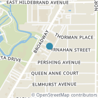 Map location of 130 Carnahan St, San Antonio, TX 78209
