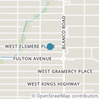 Map location of 930 W Elsmere Pl, San Antonio TX 78201