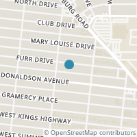 Map location of 232 Furr Dr, San Antonio TX 78201