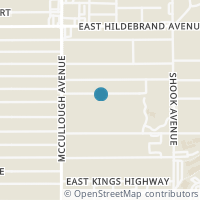 Map location of 140 Schreiner Pl, San Antonio TX 78212