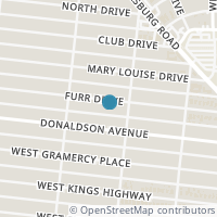 Map location of 318 Furr Dr, San Antonio TX 78201