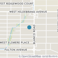 Map location of 916 W Rosewood Ave, San Antonio, TX 78201