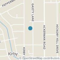 Map location of 215 Gaiety Ln, Kirby TX 78219