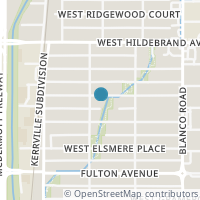 Map location of 1036 W ROSEWOOD AVE, San Antonio, TX 78201