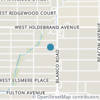 Map location of 915 W Rosewood Ave, San Antonio TX 78201