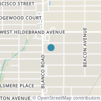 Map location of 827 W Rosewood Ave, San Antonio TX 78212