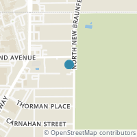 Map location of 4001 N NEW BRAUNFELS AVE #704, San Antonio, TX 78209