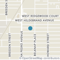 Map location of 317 W ROSEWOOD AVE, San Antonio, TX 78212