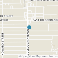 Map location of 203 E Rosewood Ave, San Antonio TX 78212