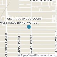 Map location of 206 W LULLWOOD AVE, San Antonio, TX 78212