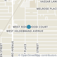 Map location of 232 W Ridgewood Ct, San Antonio TX 78212