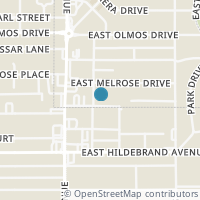 Map location of 203 ANNIE ST, Olmos Park, TX 78212