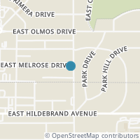 Map location of 342 E MELROSE DR, Olmos Park, TX 78212